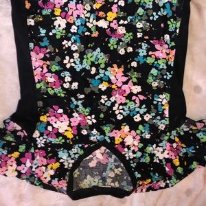 Floral scrub top